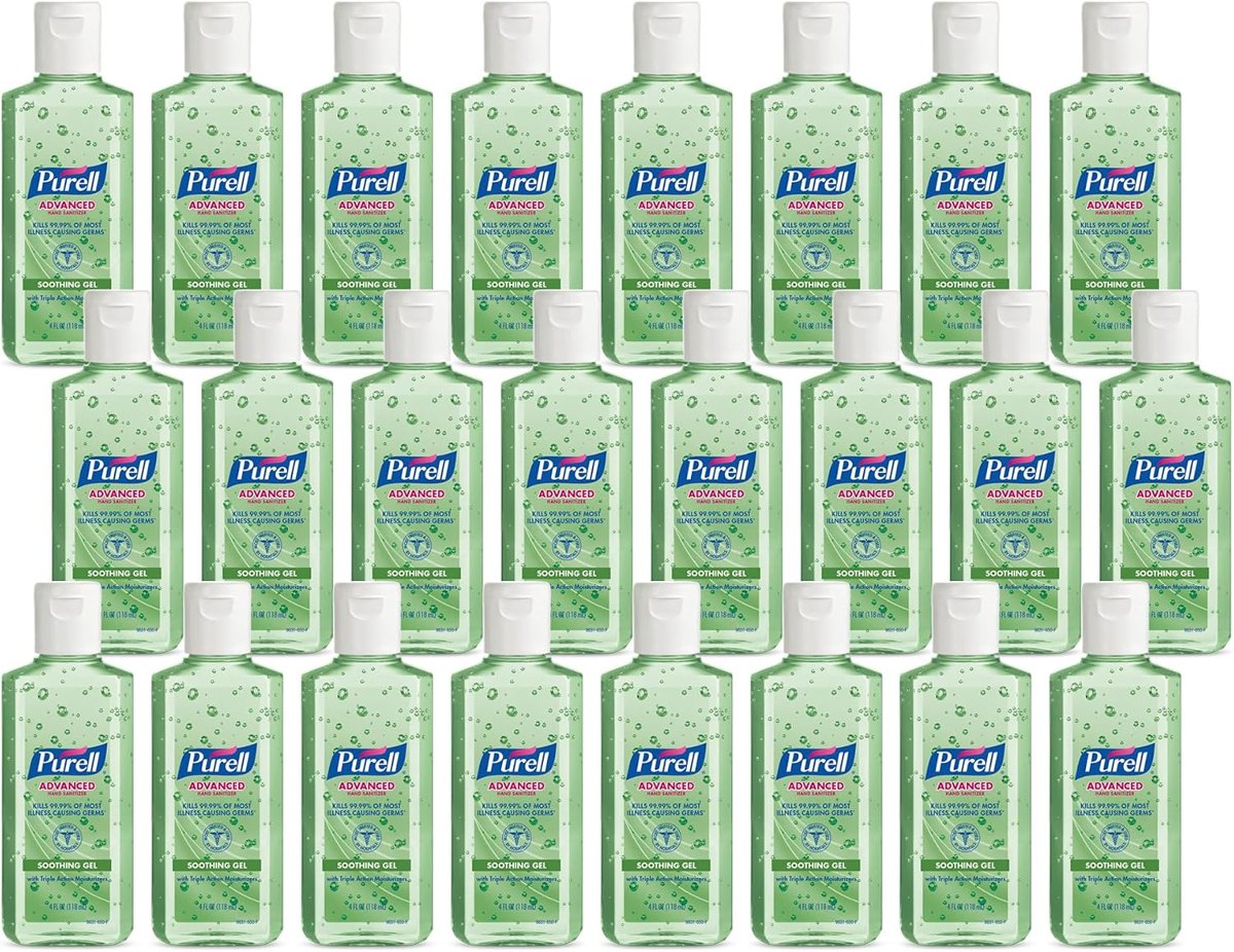 PURELL Hand Sanitizer Soothing Gel Travel Size Bottle 24ct x 4fl oz
