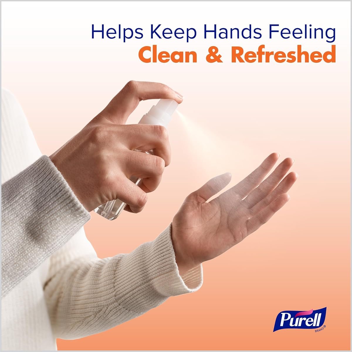 PURELL Hand Sanitizer Spray Tangerine+Pear, 6ct x 2fl oz, view 5