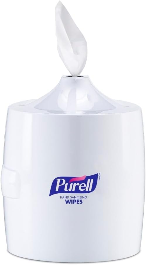 PURELL Hand Sanitizer Wipes Wall Mount Dispenser, 1200/1500 Wipe Capacity, White
