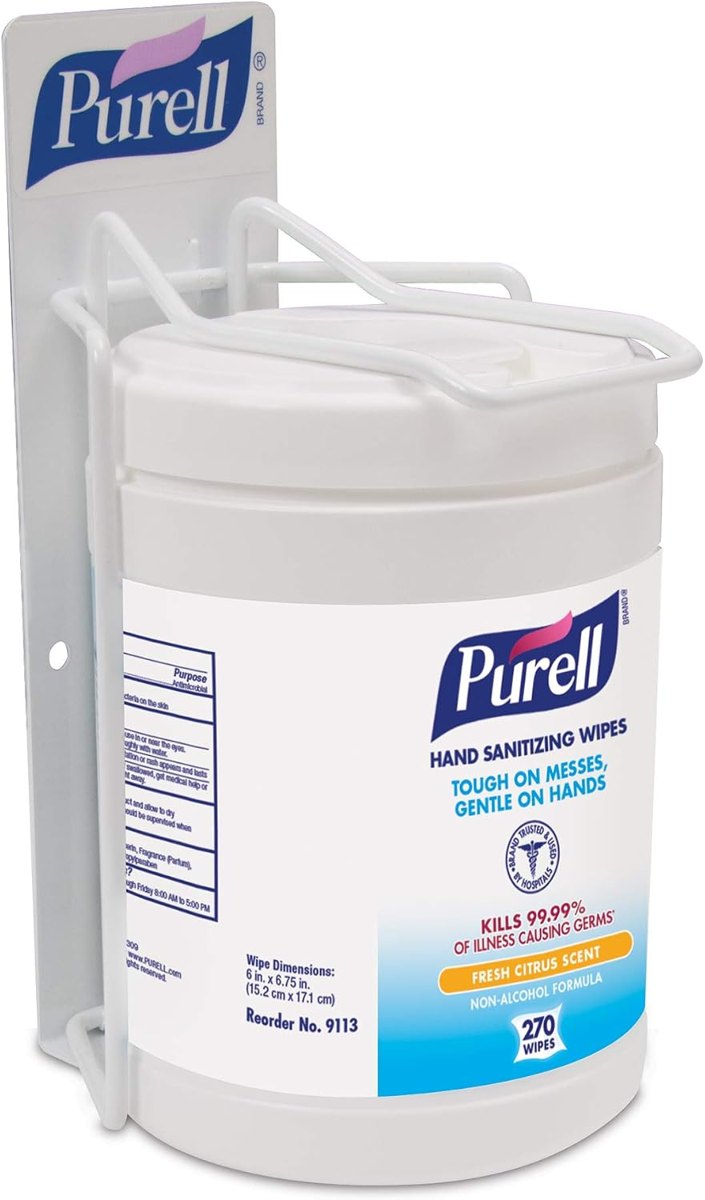 PURELL Hand Sanitizing Wipes Wall Bracket for 270ct Canister