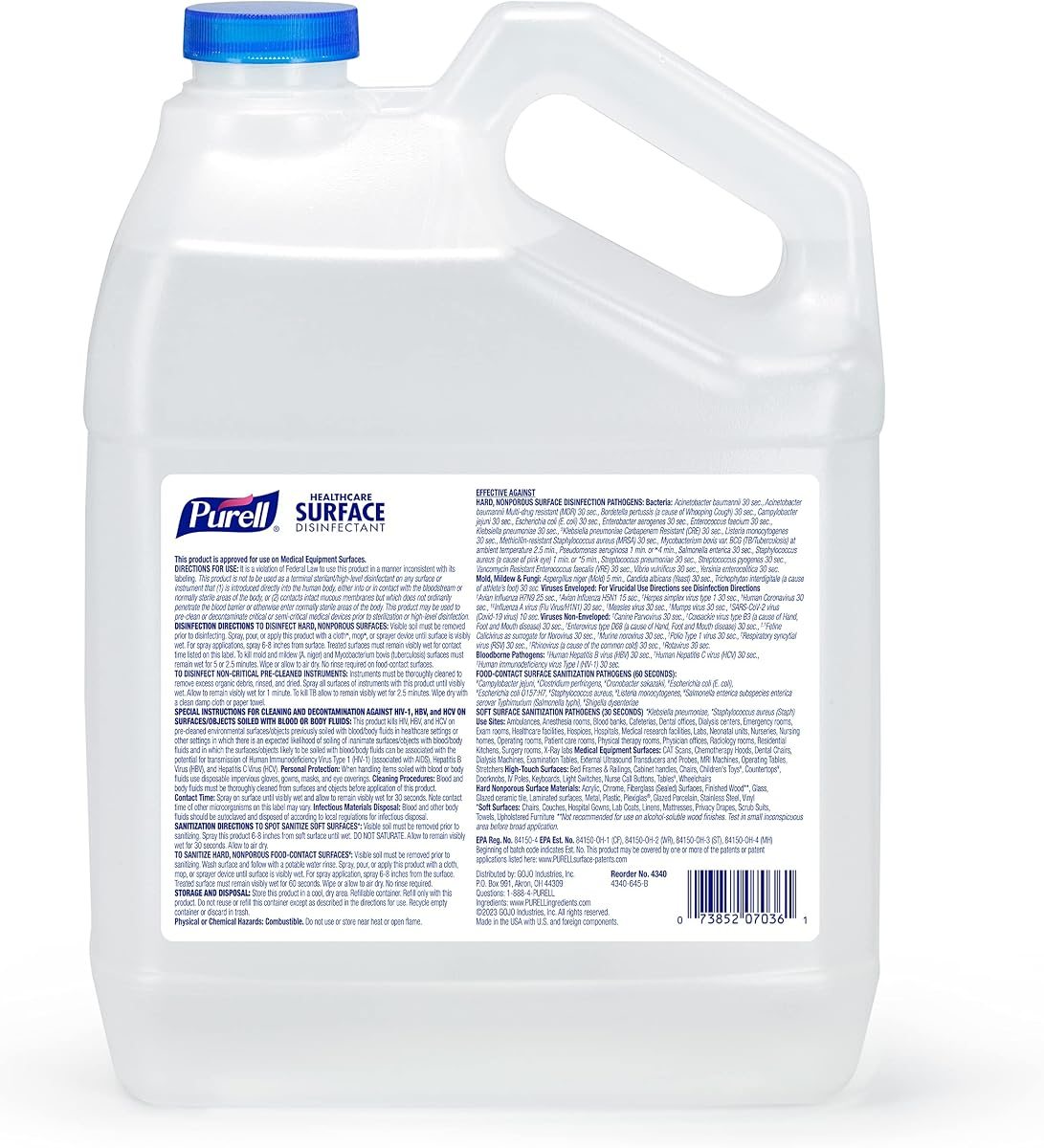 PURELL Healthcare Surface Disinfectant Spray Refill, 4ct x 1 Gal, view 2