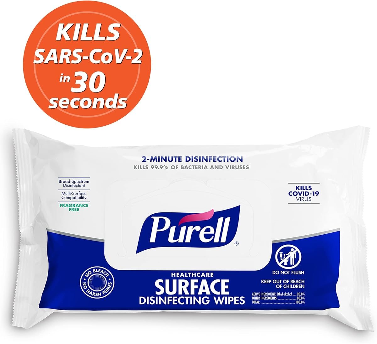 PURELL Healthcare Surface Disinfecting Wipes Flowpack, 12 x 72ct, view 3