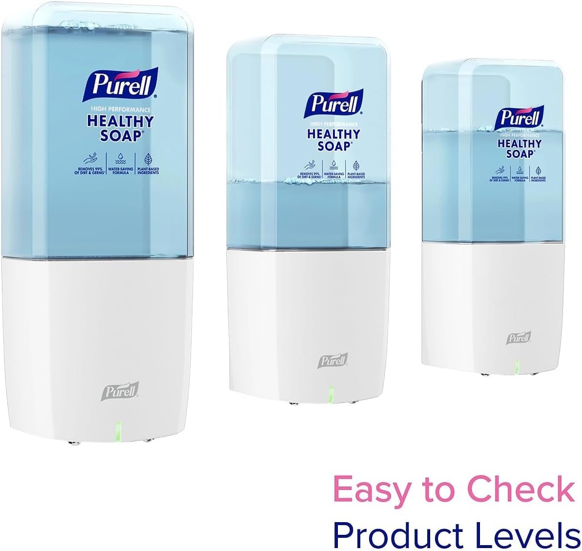 PURELL Healthy Soap ES10 Automatic Wall-Mounted Hand Soap Dispenser, White (8330-E1), view 4