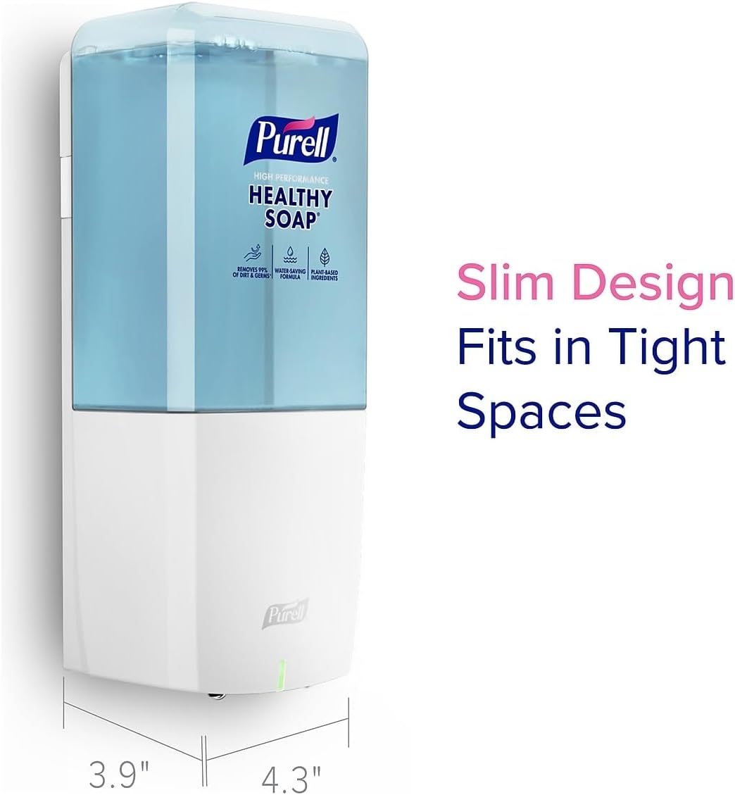 PURELL Healthy Soap ES10 Automatic Wall-Mounted Hand Soap Dispenser, White (8330-E1), view 5
