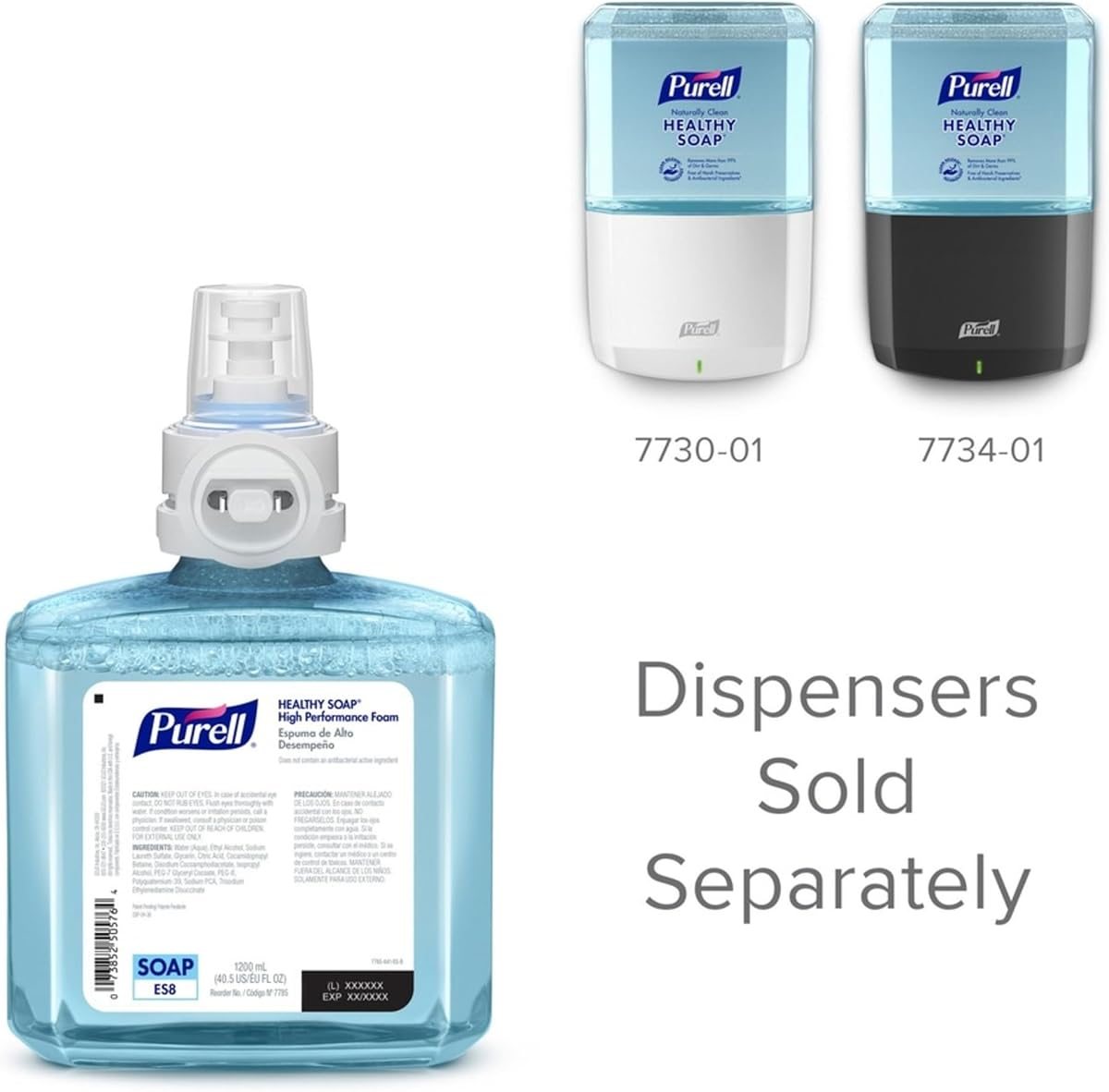 PURELL High Performance HEALTHY SOAP Foam ES8 Refills, Fragrance Free, 40.6 Oz, Pack Of 2 Refills, view 3