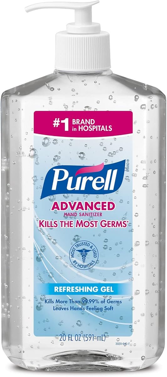 PURELL Instant Hand Sanitizer, 20 Oz. Pump Bottles, Pack of 12, view 2