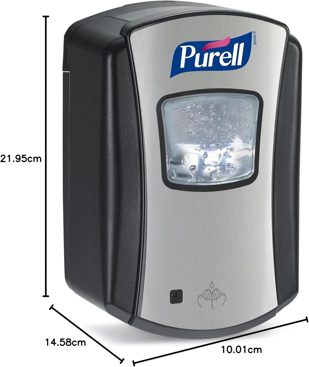 PURELL LTX-7 Automatic Hand Sanitizer Dispenser Chrome/Black 700mL, view 2
