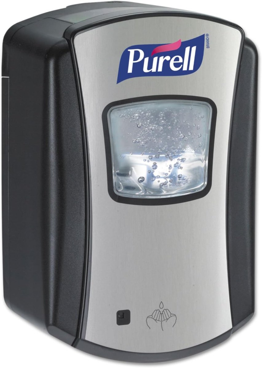 PURELL LTX-7 Automatic Hand Sanitizer Dispenser Chrome/Black 700mL
