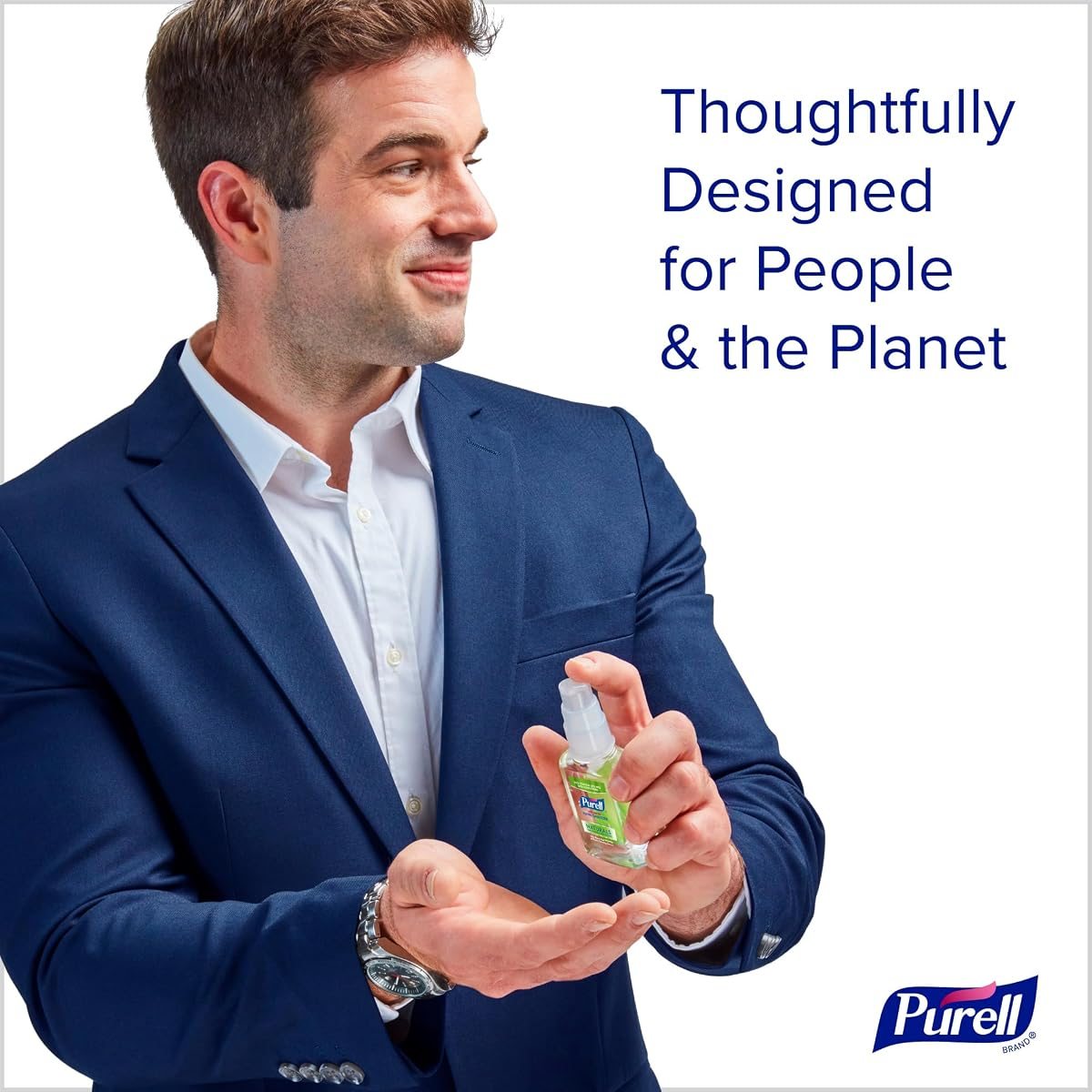 PURELL Naturals Hand Sanitizer Travel Pump Bottle, 6ct x 2fl oz, view 2