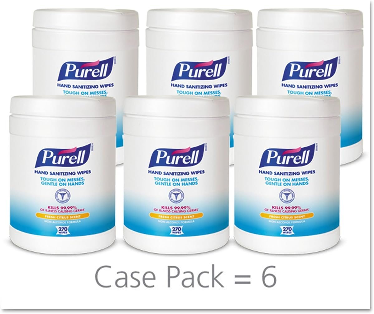PURELL PURELL Sanitizing Wipes,270/CT, White, view 3