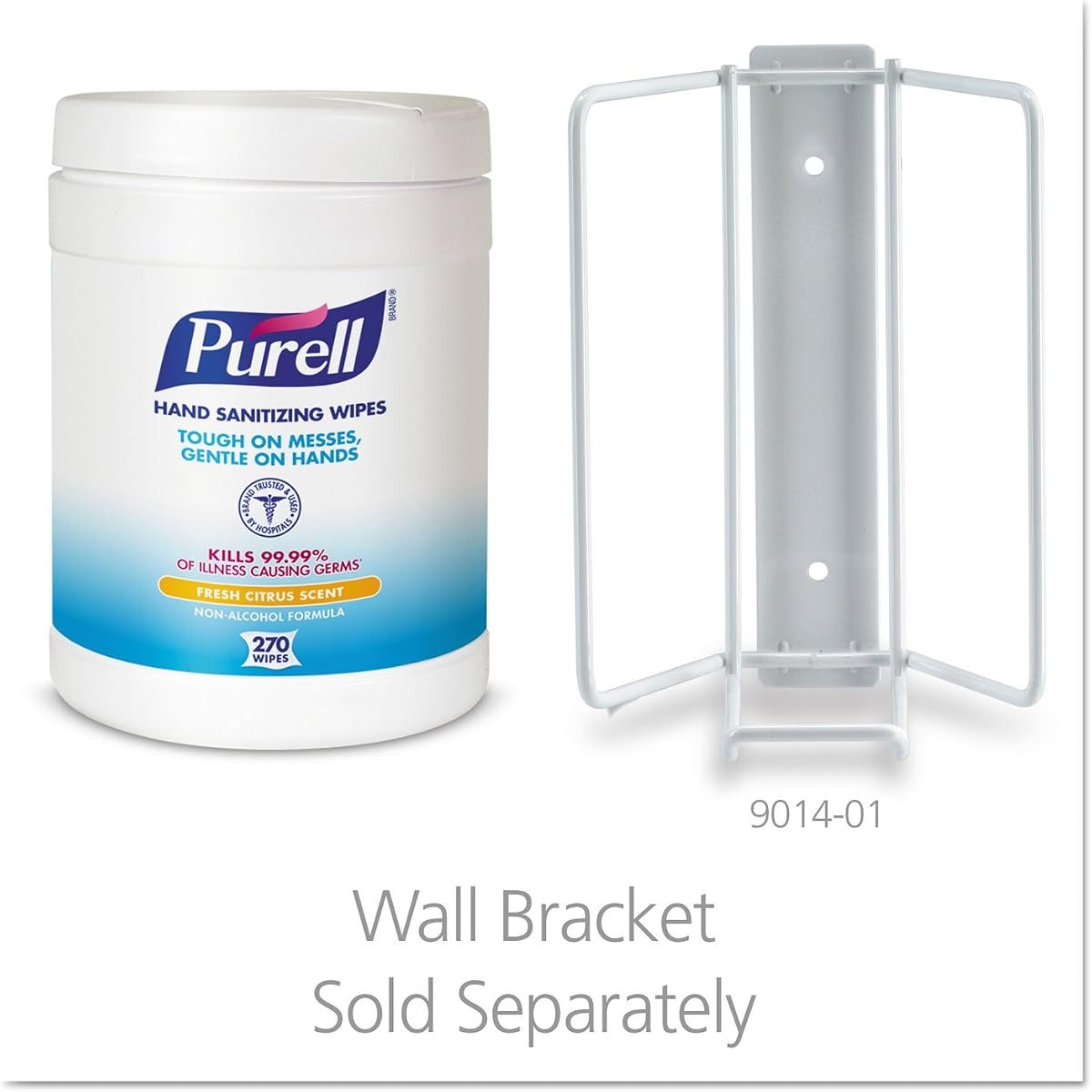PURELL Sanitizing Hand Wipes, 6 x 6 3/4", White, 270 Wipes/Canister, view 4