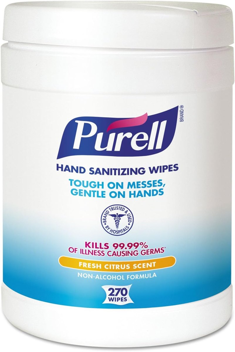 PURELL Sanitizing Wipes, Canister Of 270 Wipes