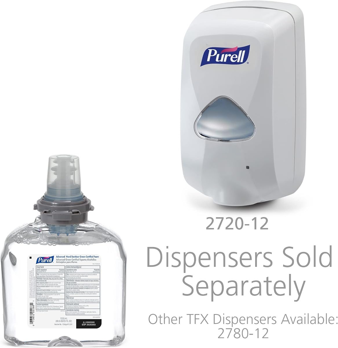 PURELL TFX Green Certified Hand Sanitizer Foam Refill, 2ct x1200mL, view 3