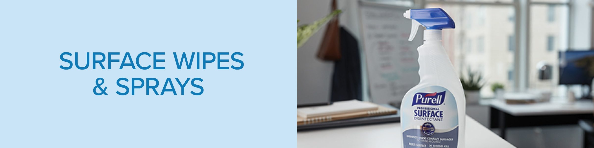PURELL Surface Sprays & Wipes banner